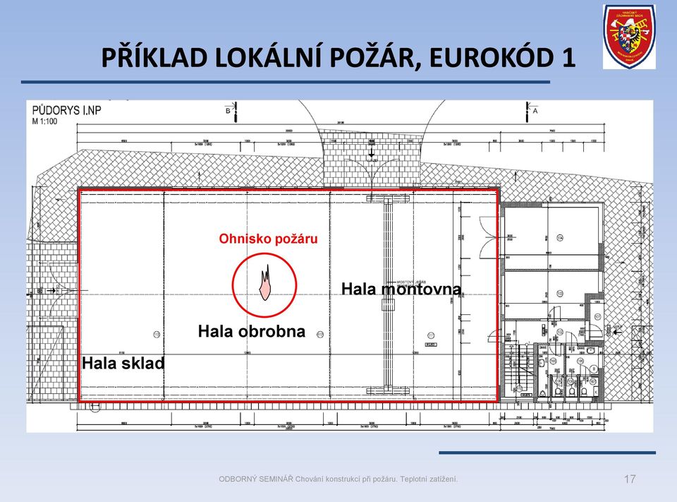 Ohnisko požáru Hala