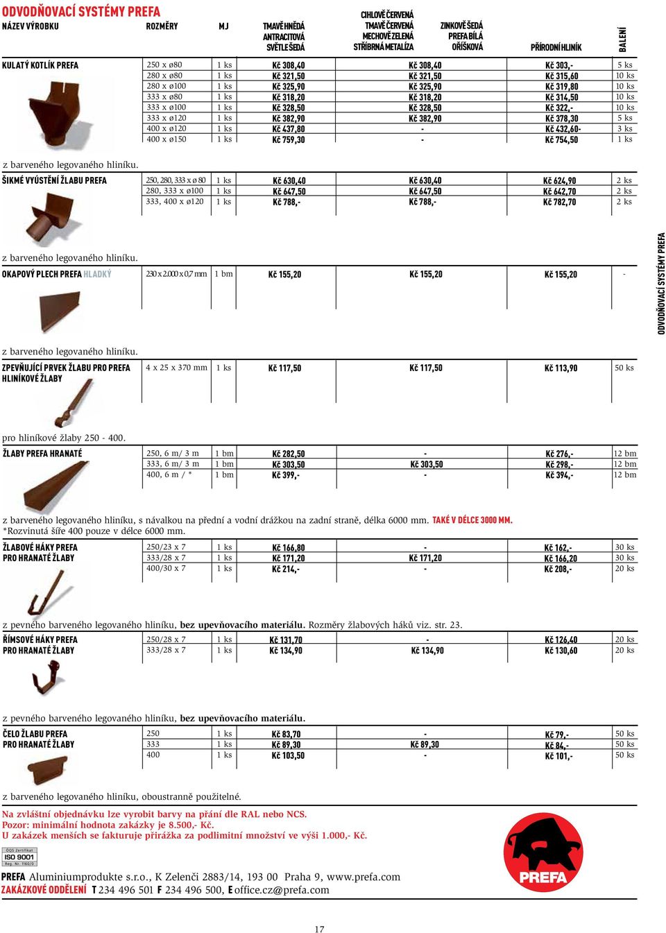 Kč 382,90 PŘÍRODNÍ HLINÍK Kč 303, Kč 315,60 Kč 319, Kč 314,50 Kč 322, Kč 378,30 Kč 432,60 Kč 754,50 5 ks ks ks ks ks 5 ks 3 ks z barveného legovaného hliníku.