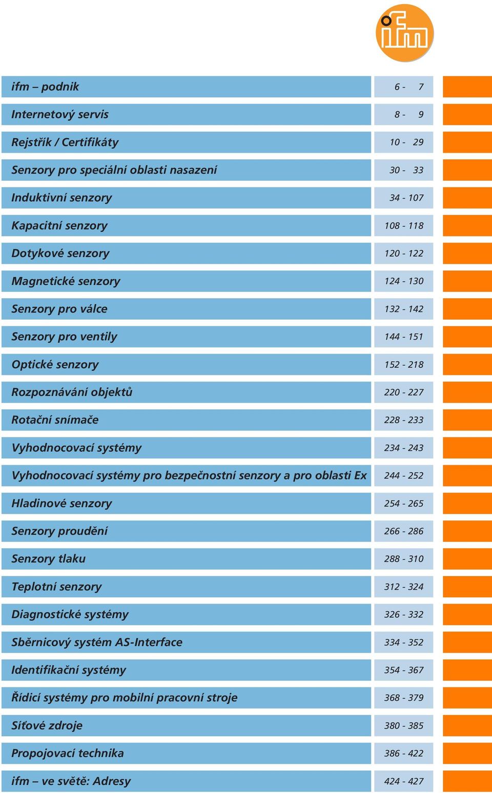 Vyhodnocovací systémy pro bezpečnostní senzory a pro oblasti Ex - Hladinové senzory - 6 Senzory proudění 66-86 Senzory tlaku 88-0 Teplotní senzory - Diagnostické systémy