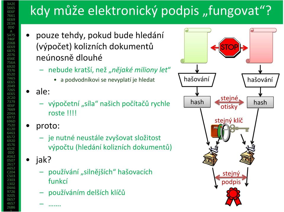 a podvodníkovi se nevyplatí je hledat výpočetní síla našich počítačů rychle roste!!!! proto: jak?