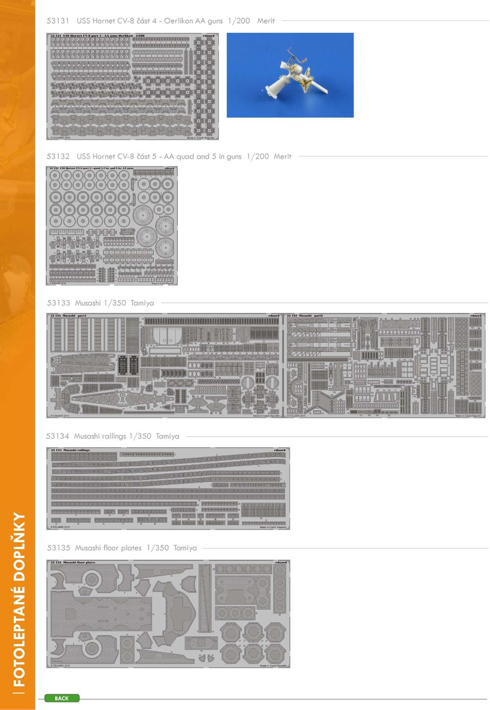 Merit 53133 Musashi 1/350 Tamiya 53134 Musashi railings 1/350