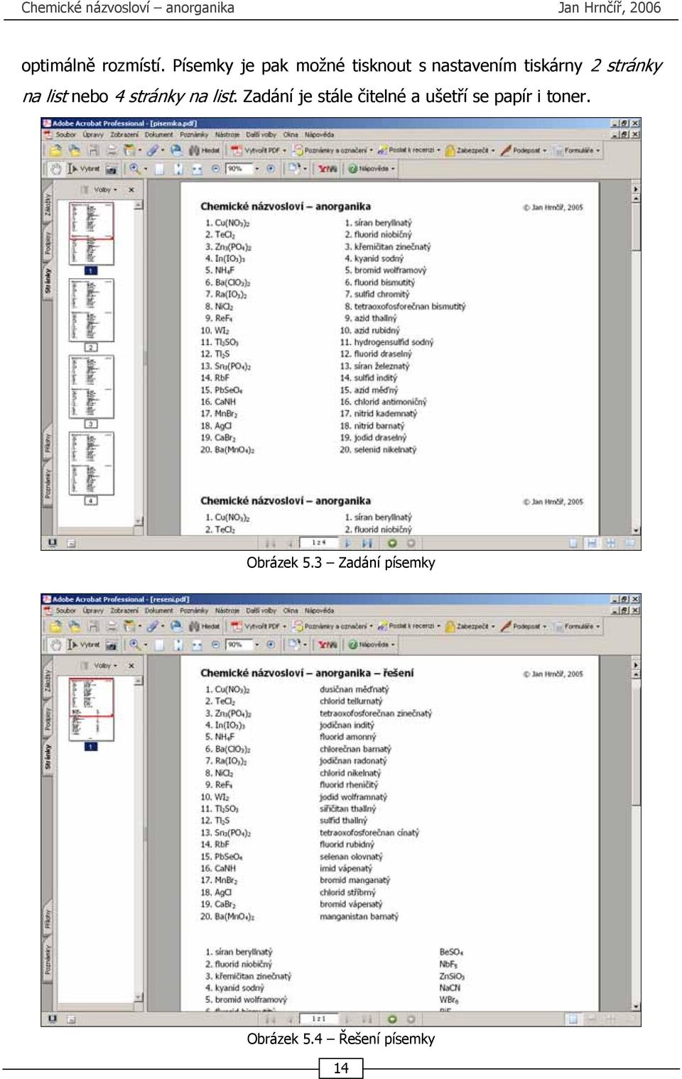 stránky na list nebo 4 stránky na list.