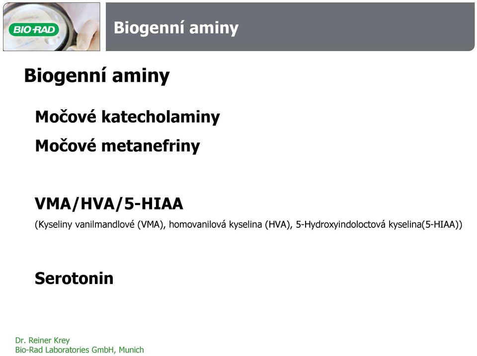 (Kyseliny vanilmandlové(vma), homovanilová