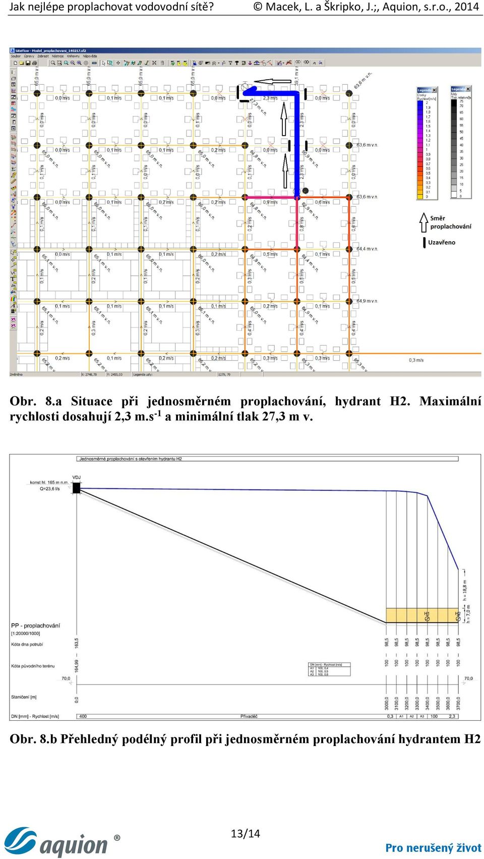 Maximální rychlosti dosahují 2,3 m.