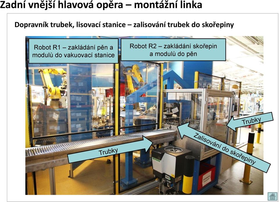 trubek do skořepiny Robot R1 zakládání pěn a