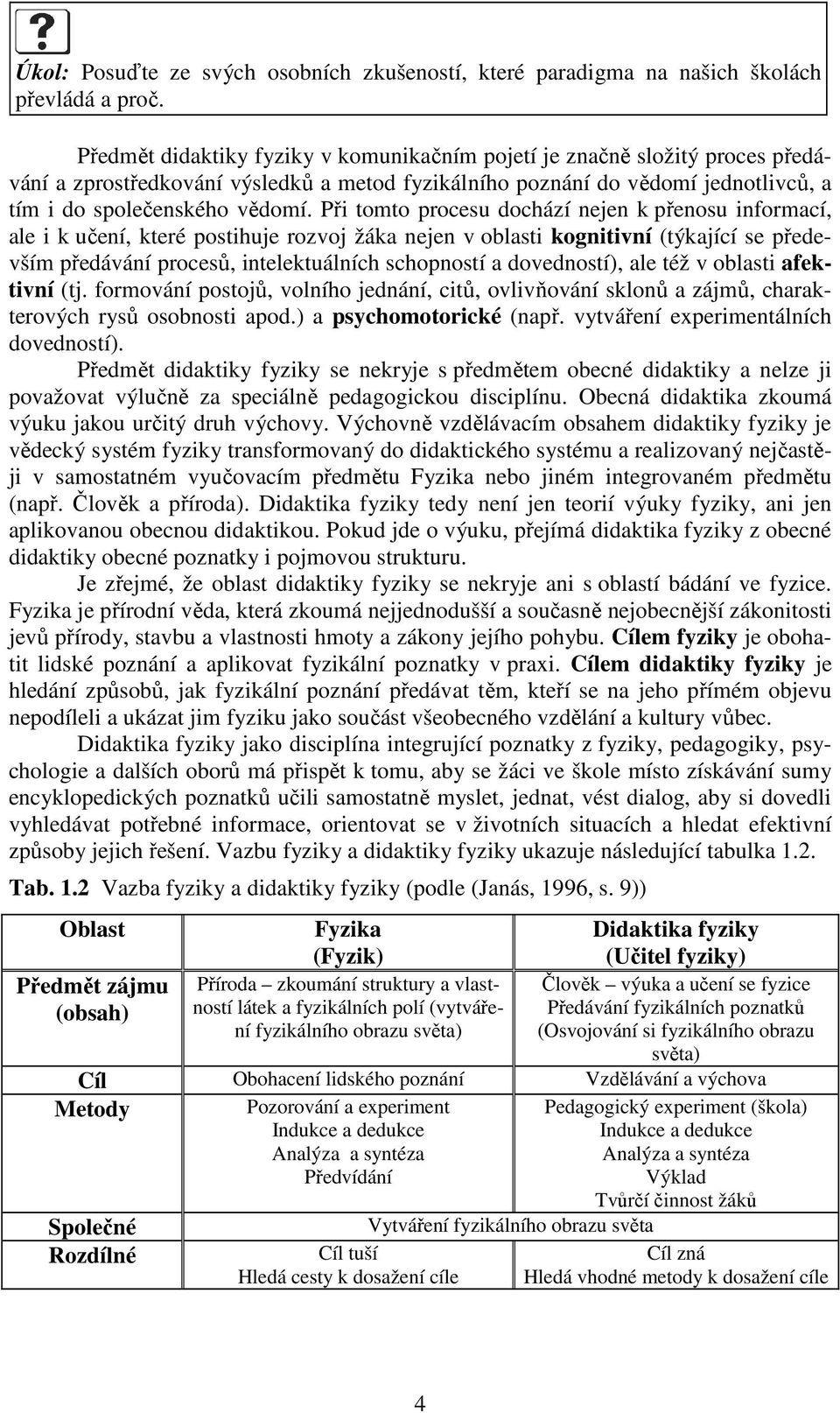 Při tomto procesu dochází nejen k přenosu informací, ale i k učení, které postihuje rozvoj žáka nejen v oblasti kognitivní (týkající se především předávání procesů, intelektuálních schopností a