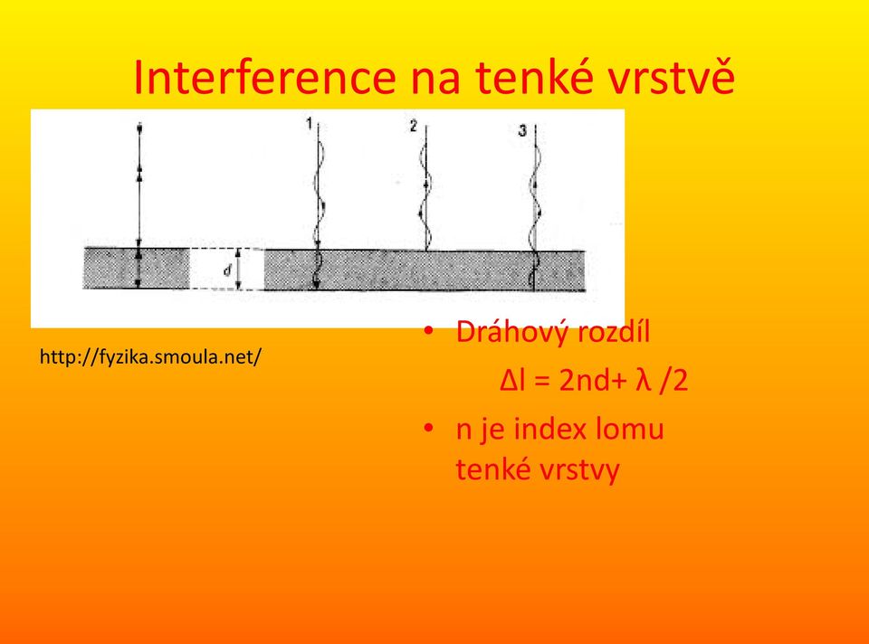 net/ Dráhový rozdíl l =