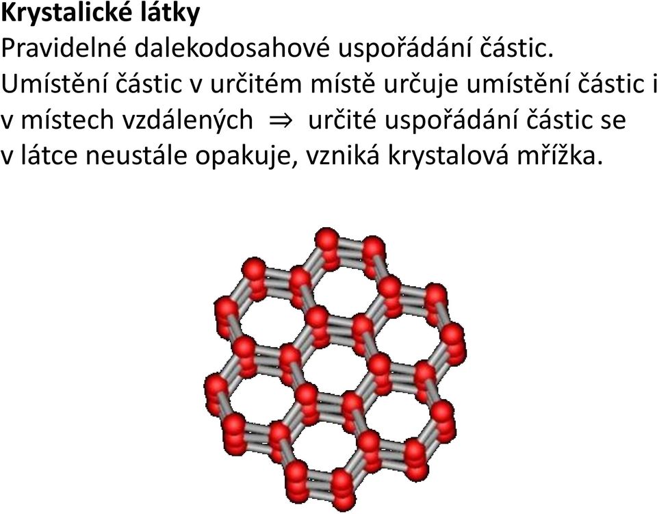 Umístění částic v určitém místě určuje umístění částic