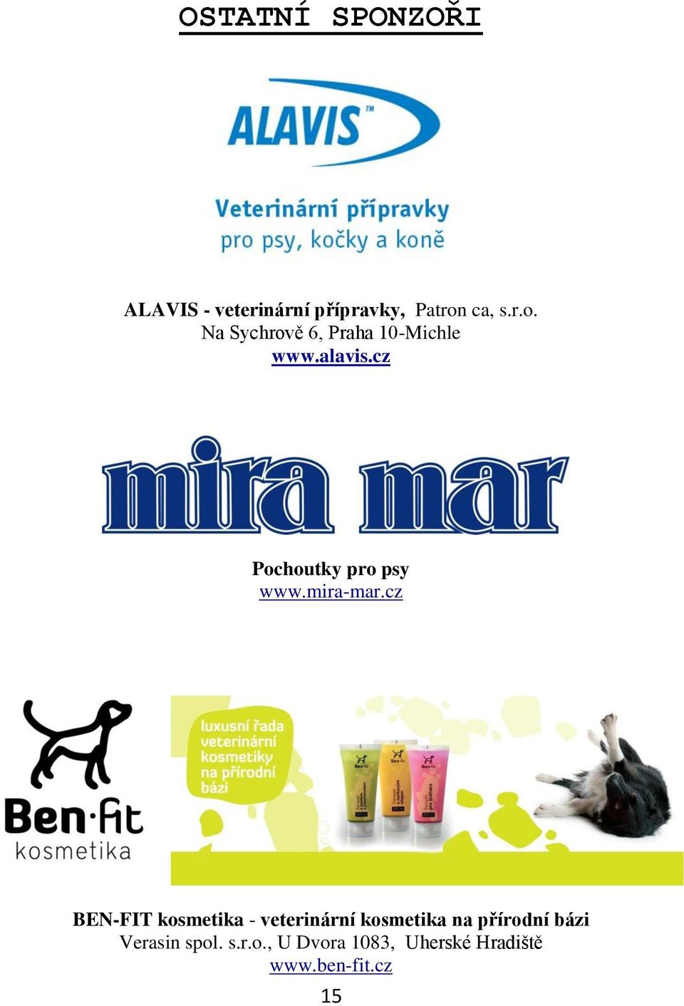 cz Pochoutky pro psy www.mira-mar.