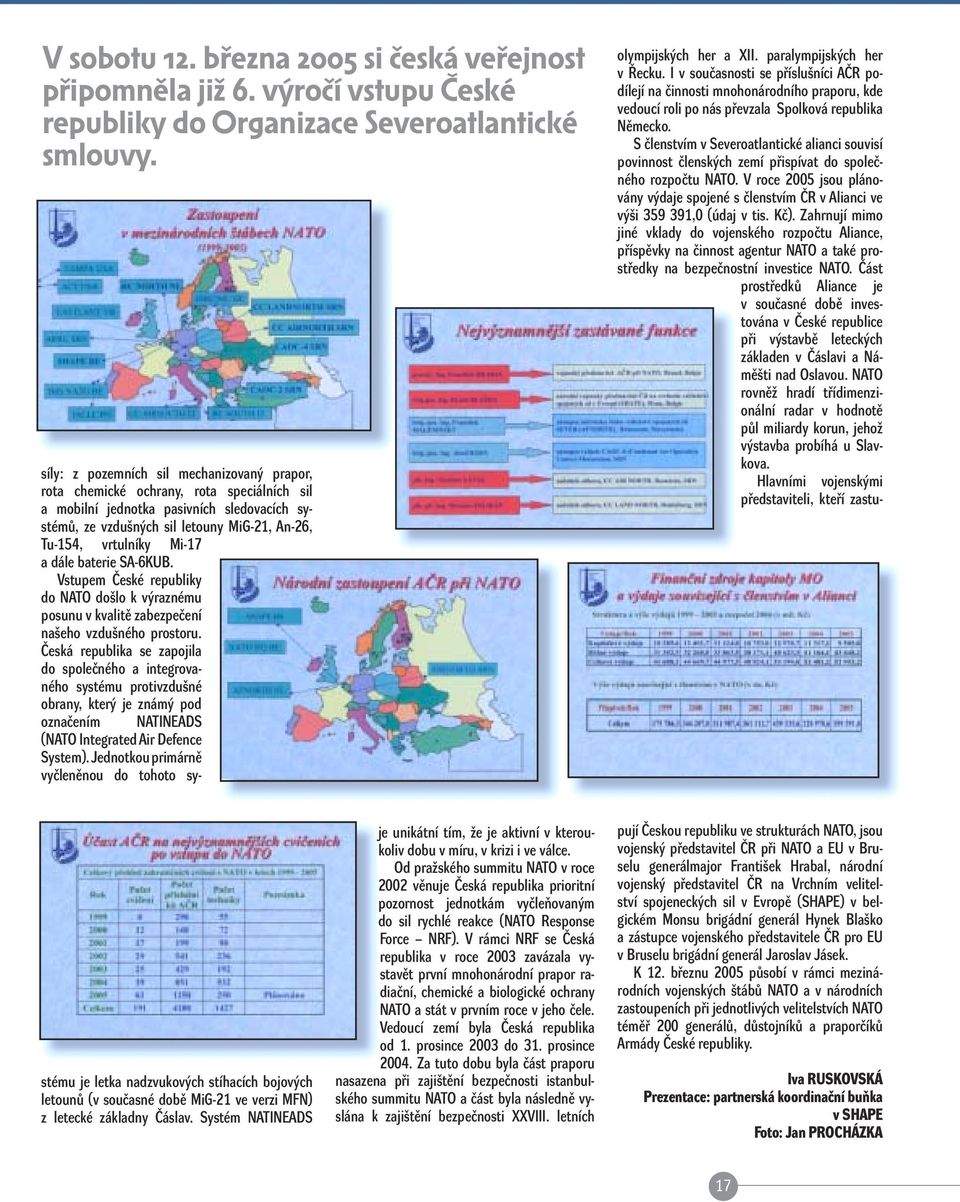 S členstvím v Severoatlantické alianci souvisí povinnost členských zemí přispívat do společného rozpočtu NATO.