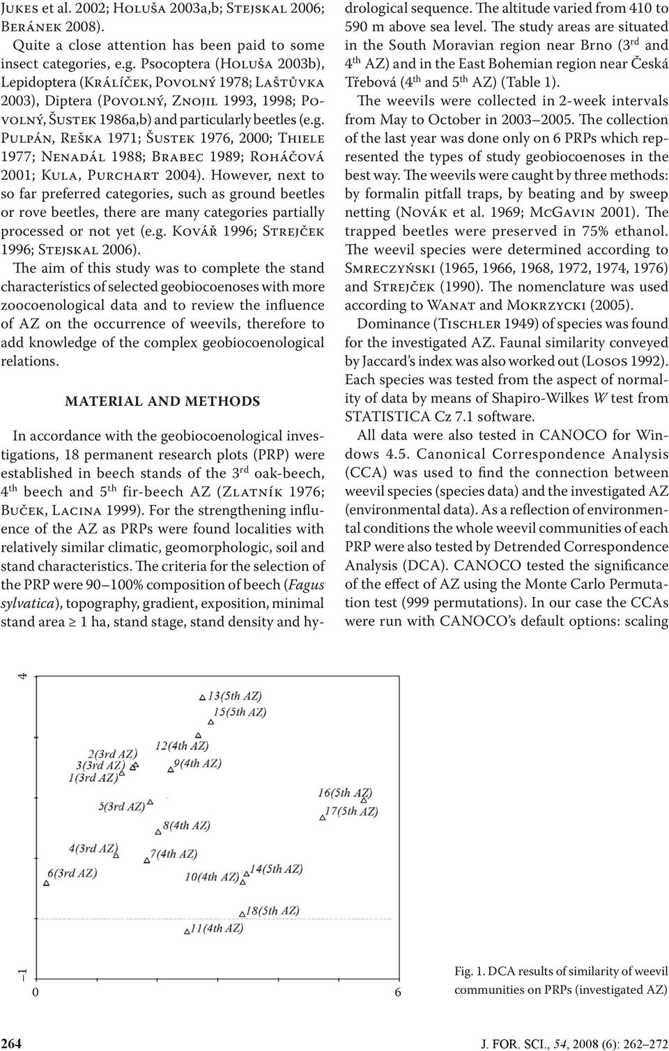 However, next to so far preferred categories, such as ground beetles or rove beetles, there are many categories partially processed or not yet (e.g. Kovář 1996; Strejček 1996; Stejskal 2006).