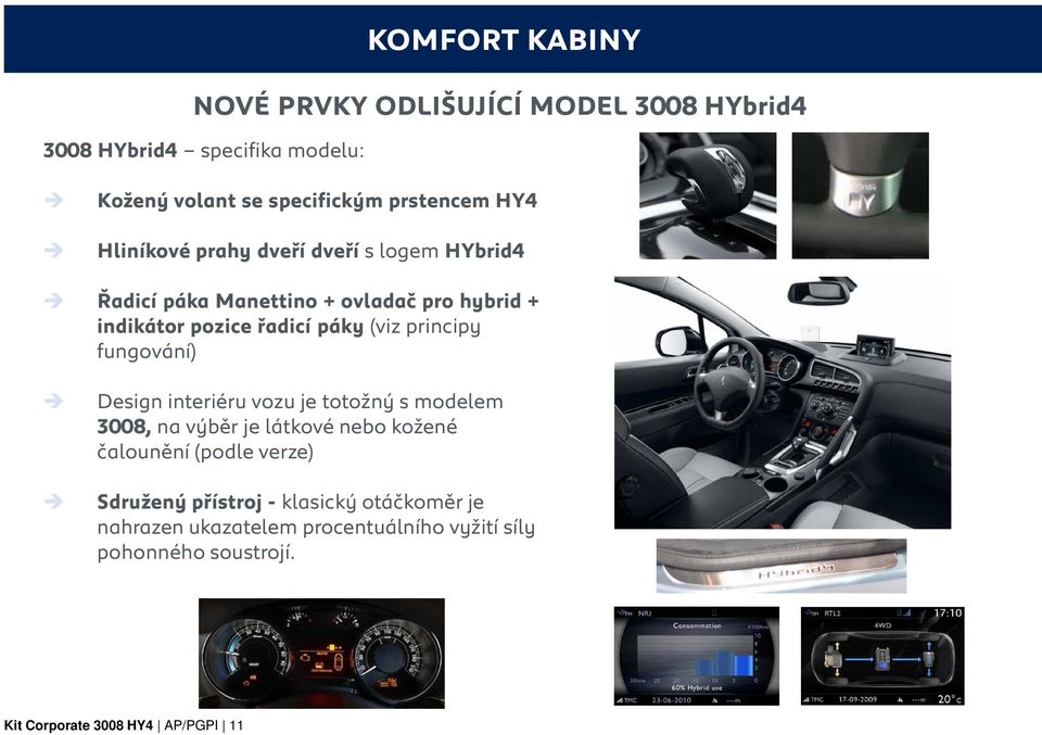 principy fungování) Design interiéru vozu je totožný s modelem 3008, na výběr je látkové nebo kožené čalounění (podle verze)