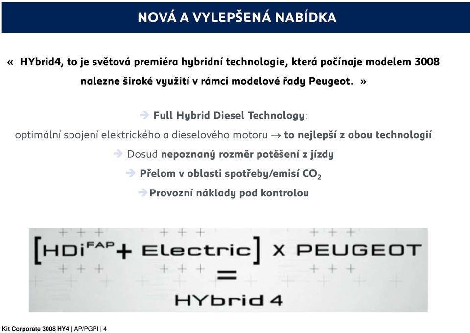 » Full Hybrid Diesel Technology: optimální spojení elektrického a dieselového motoru to nejlepší z obou