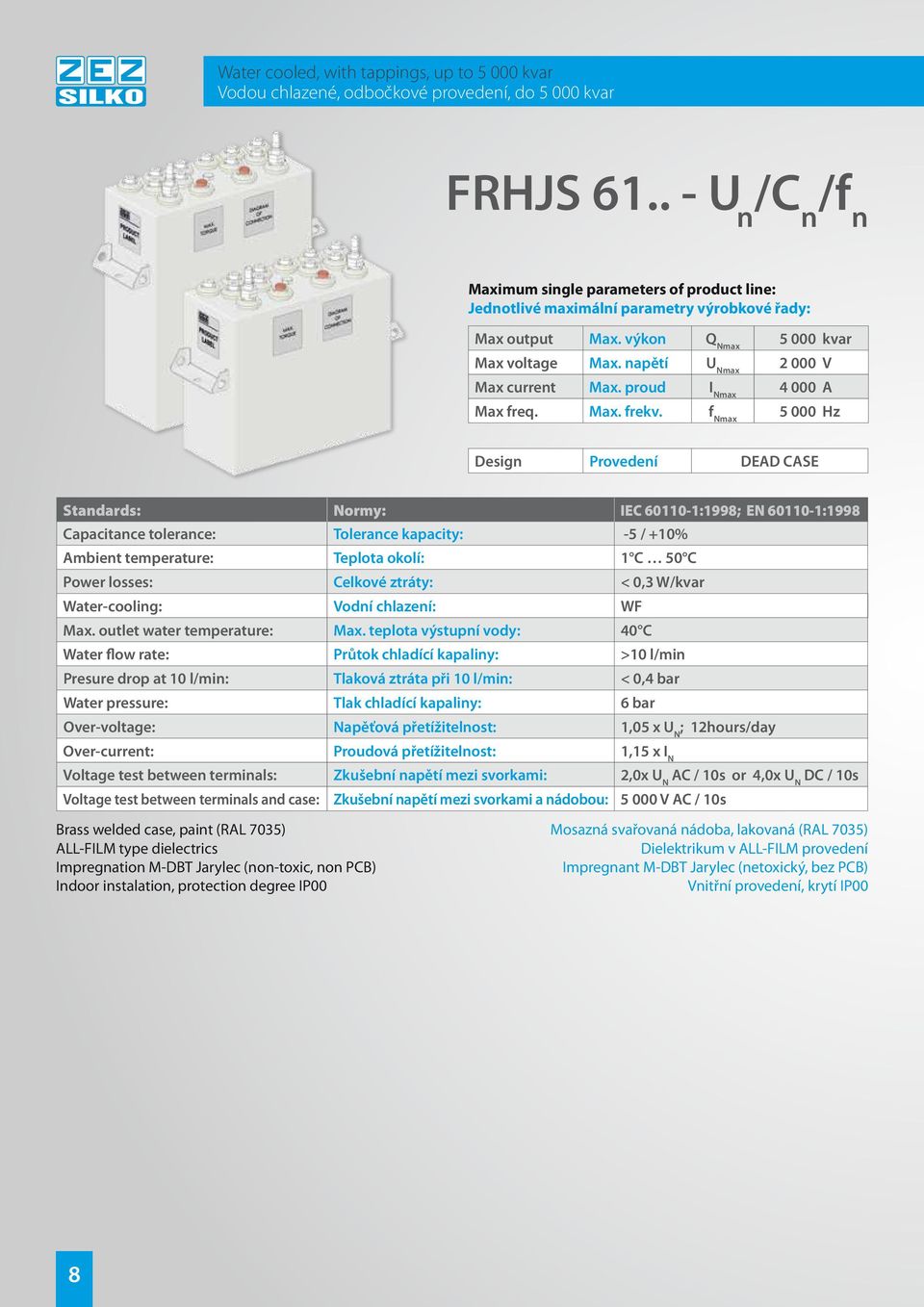 proud max 4 000 A Max freq. Max. frekv.