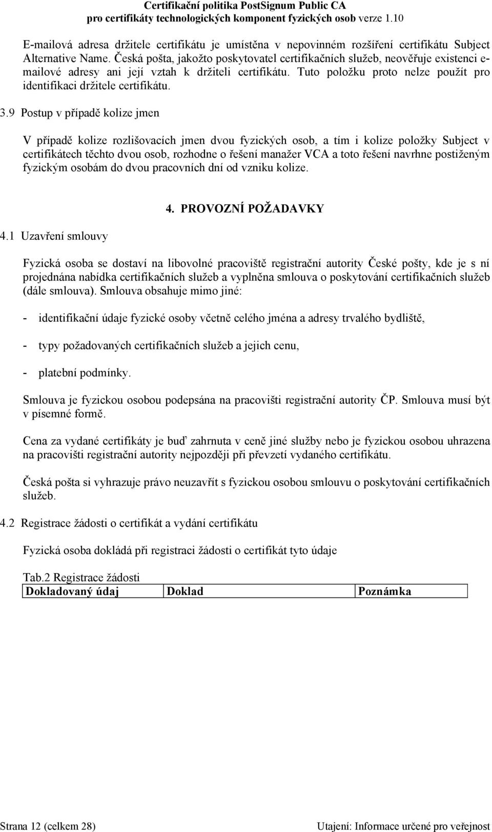 Tuto položku proto nelze použít pro identifikaci držitele certifikátu. 3.