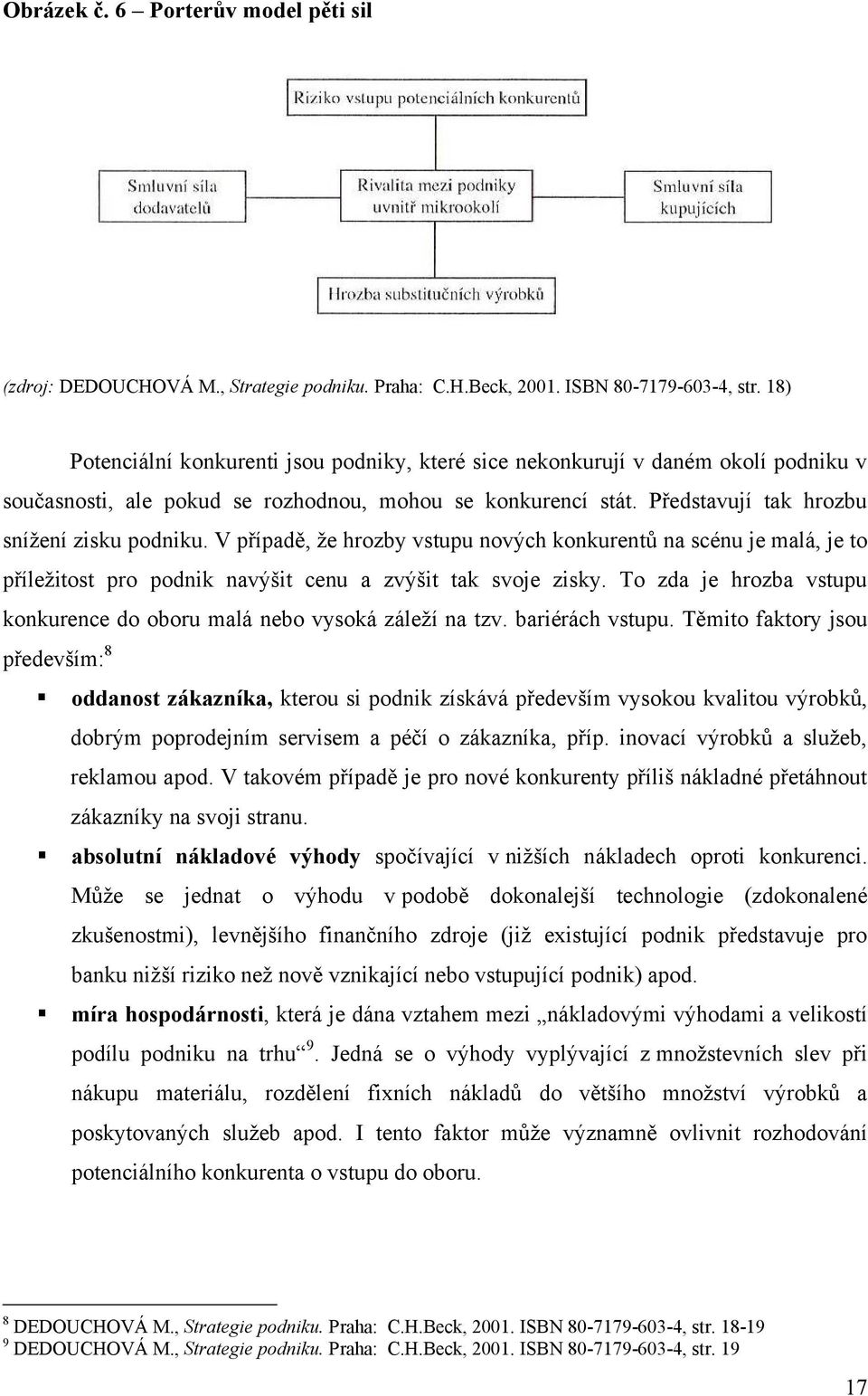 V případě, ţe hrozby vstupu nových konkurentŧ na scénu je malá, je to příleţitost pro podnik navýšit cenu a zvýšit tak svoje zisky.