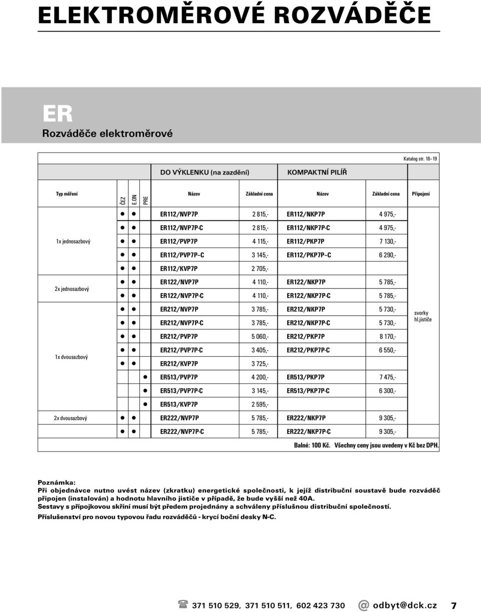 4 115,- ER112/PKP7P 7 130,- ER112/PVP7P C 3 145,- ER112/PKP7P C 6 290,- ER112/KVP7P 2 705,- ER122/NVP7P 4 110,- ER122/NKP7P 5 785,- ER122/NVP7P-C 4 110,- ER122/NKP7P-C 5 785,- ER212/NVP7P 3 785,-