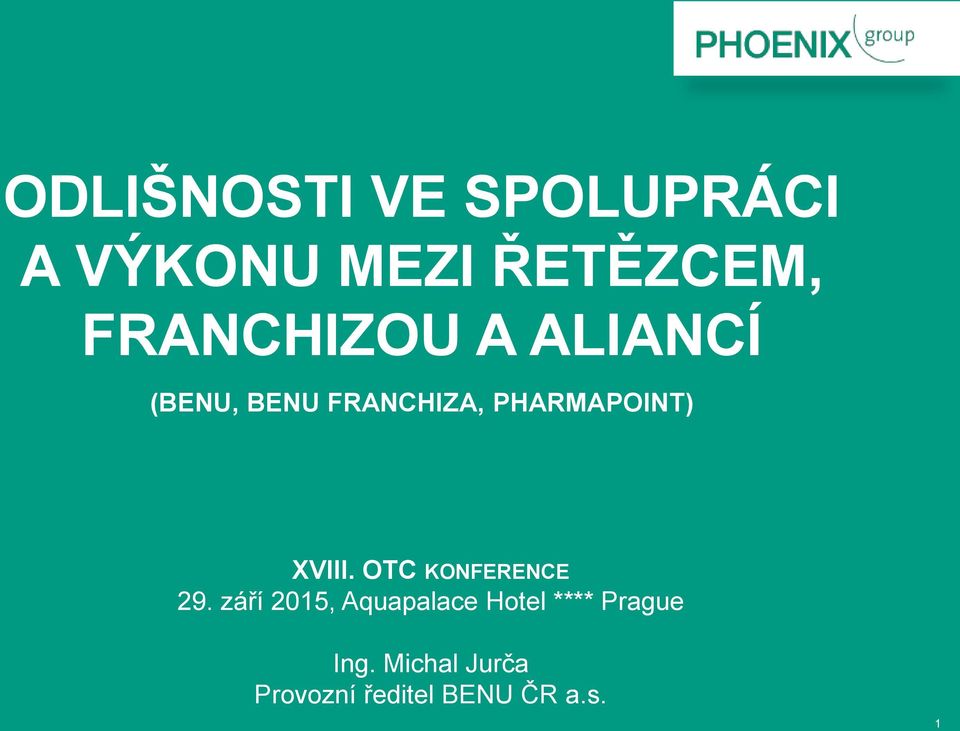 PHARMAPOINT) XVIII. OTC KONFERENCE 29.