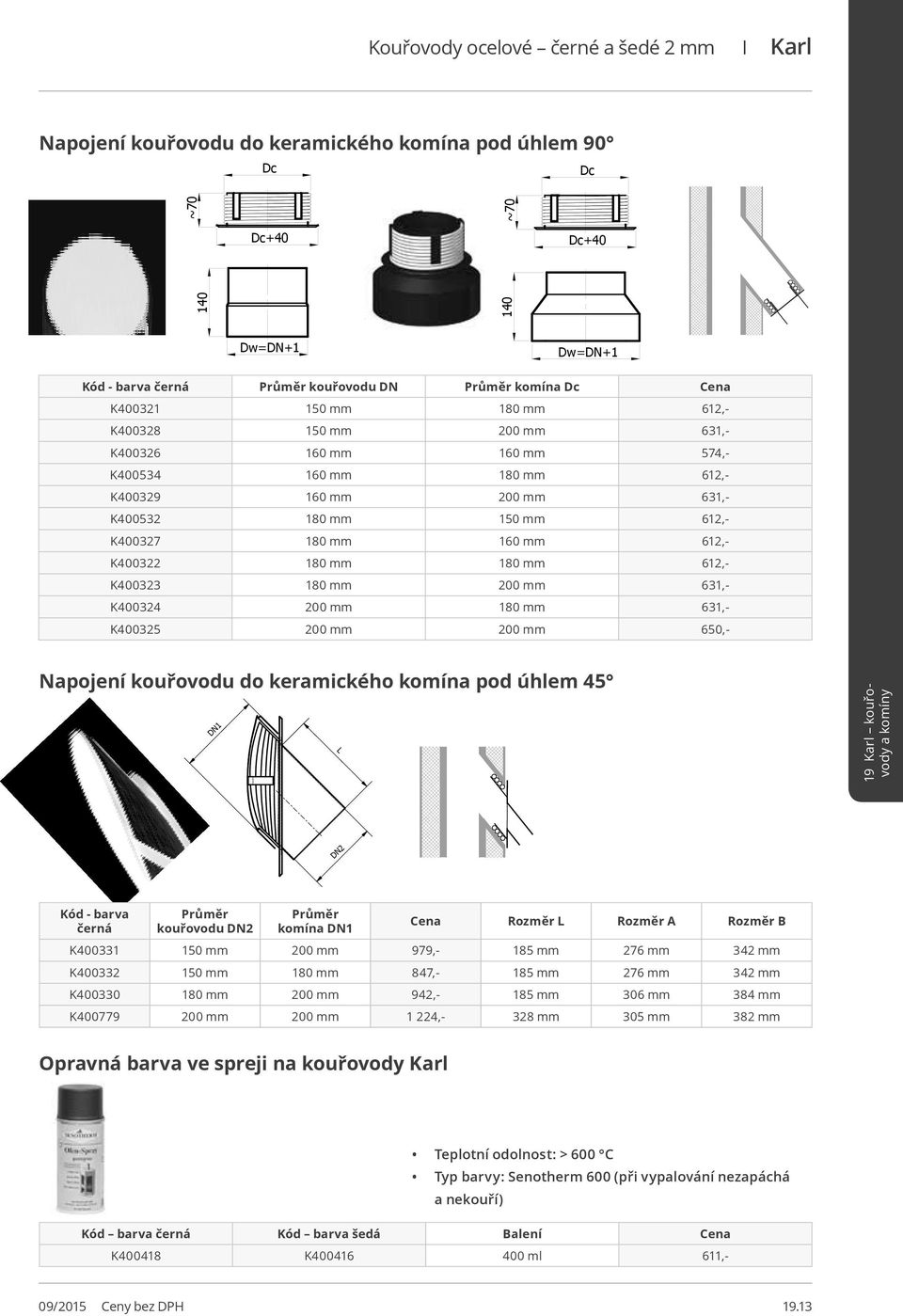 180 mm 612,- K400323 180 mm 200 mm 631,- wkładka kątowa ze sznurem do kominów ceramicznych K400324 200 mm 180 mm 631,- K400325 200 mm 200 mm 650,- Napojení kouřovodu do keramického komína pod úhlem