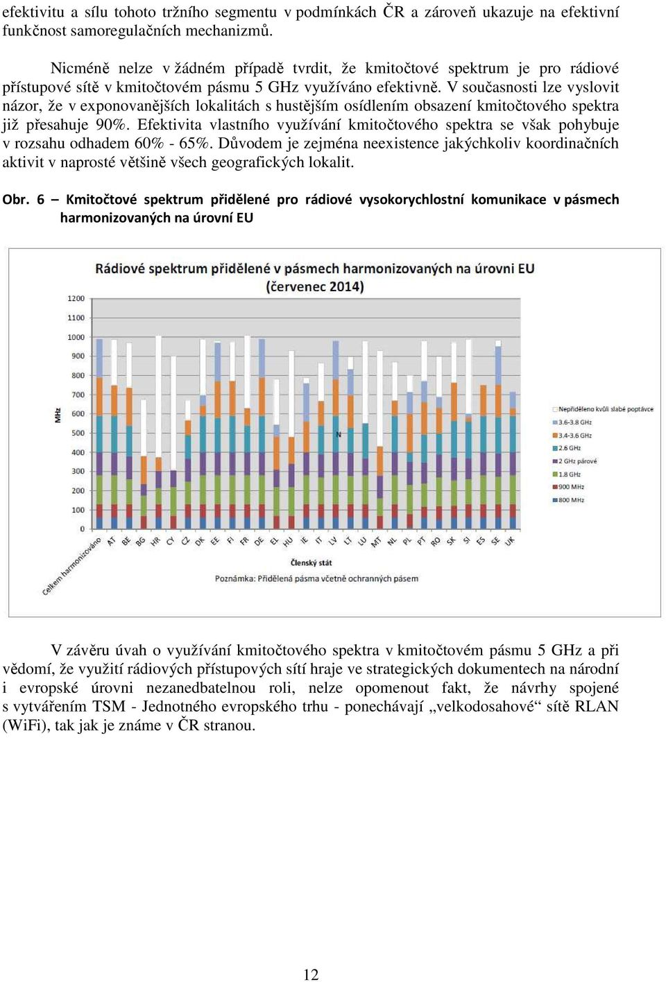 V současnosti lze vyslovit názor, že v exponovanějších lokalitách s hustějším osídlením obsazení kmitočtového spektra již přesahuje 90%.