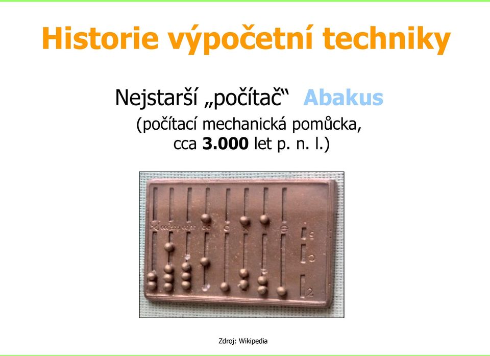 (počítací mechanická pomůcka,