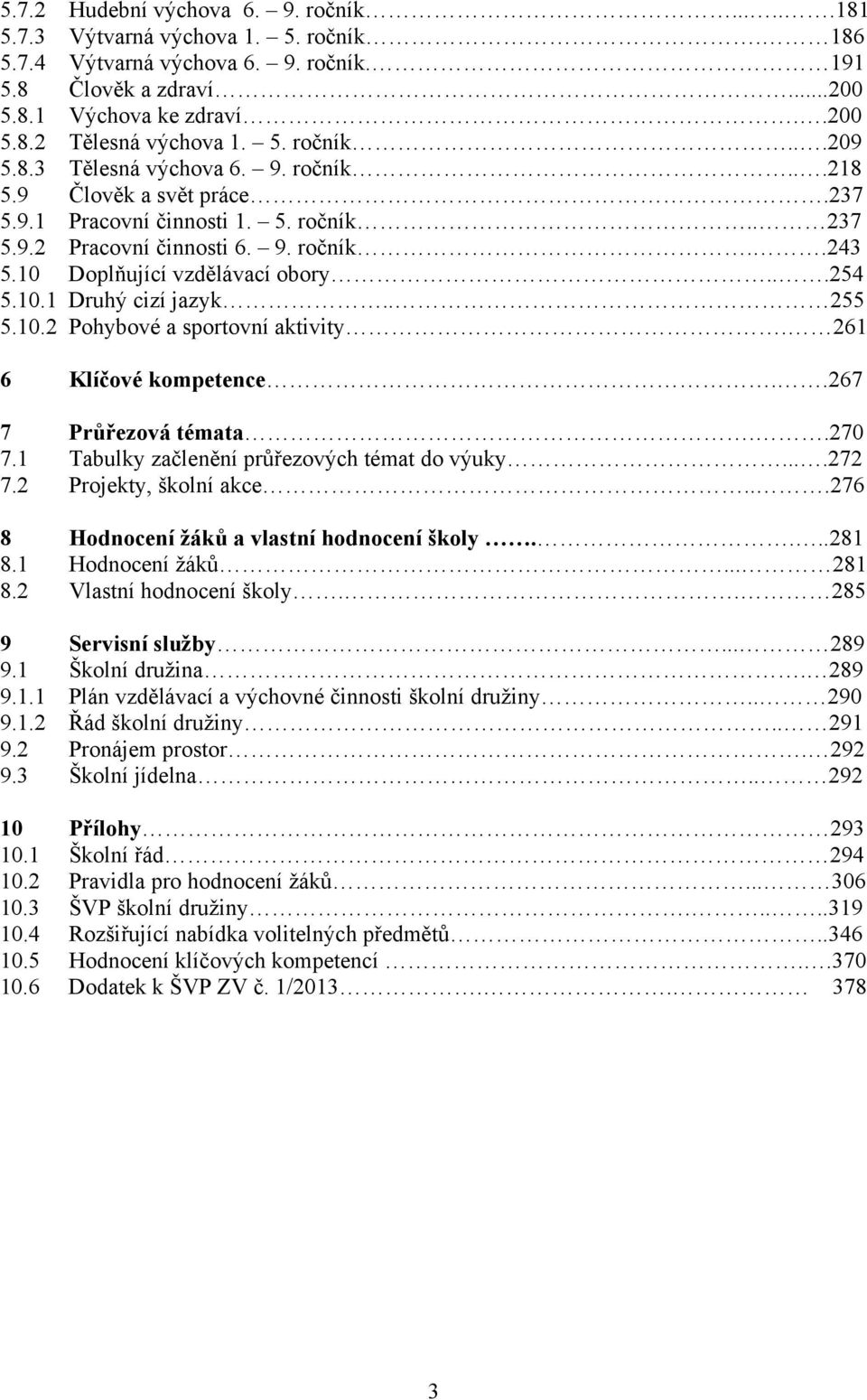 10 Doplňující vzdělávací obory...254 5.10.1 Druhý cizí jazyk.. 255 5.10.2 Pohybové a sportovní aktivity. 261 6 Klíčové kompetence..267 7 Průřezová témata..270 7.