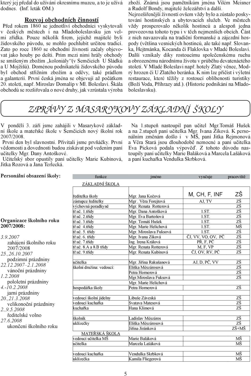 Pouze několik firem, jejichž majitelé byli židovského původu, se mohlo pochlubit určitou tradicí. Zato po roce 1860 se obchodní živnosti začaly objevovat jako houby po dešti.