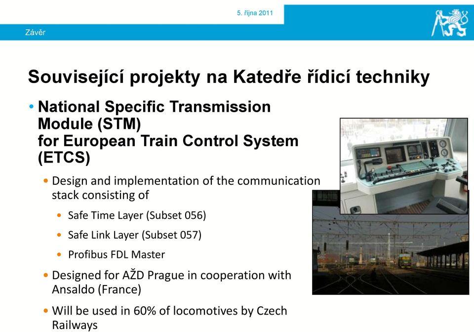 consisting of Safe Time Layer (Subset 056) Safe Link Layer (Subset 057) Profibus FDL Master