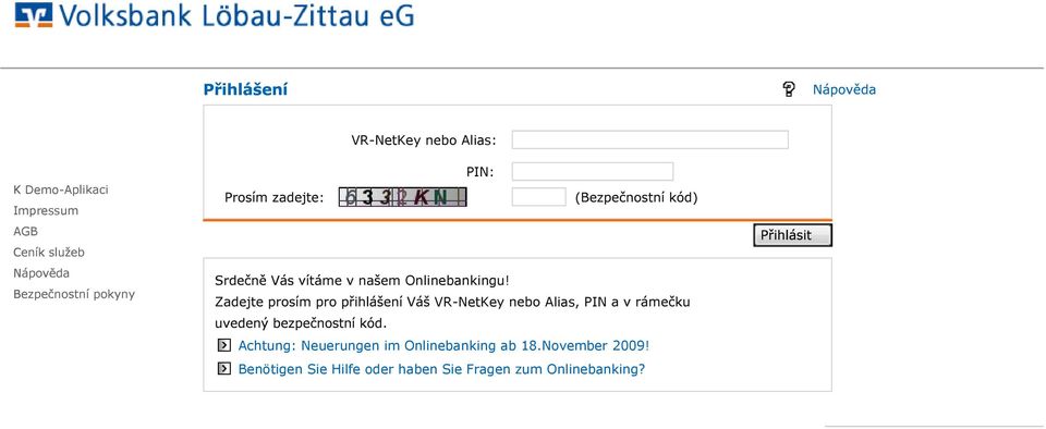 Achtung Neuerungen im Onlinebanking ab 18.