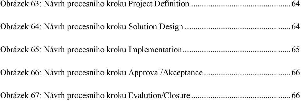 .. 64 Obrázek 65: Návrh procesního kroku Implementation.