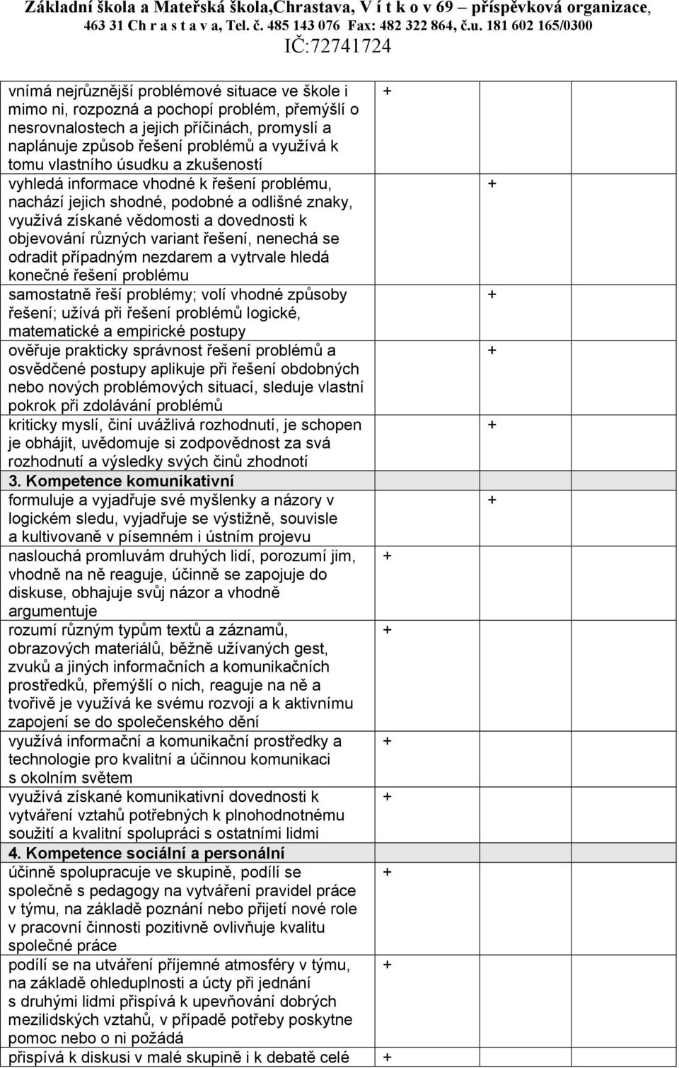 využívá k tomu vlastního úsudku a zkušeností vyhledá informace vhodné k řešení problému, nachází jejich shodné, podobné a odlišné znaky, využívá získané vědomosti a dovednosti k objevování různých