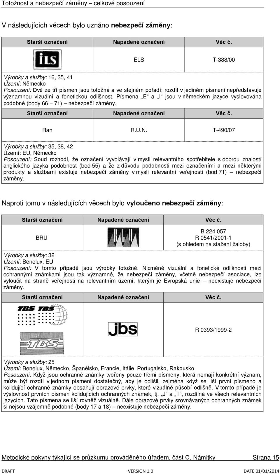 T-490/07 Výrobky a služby: 35, 38, 42, Německo Posouzení: Soud rozhodl, že označení vyvolávají v mysli relevantního spotřebitele s dobrou znalostí anglického jazyka podobnost (bod 55) a že z důvodu