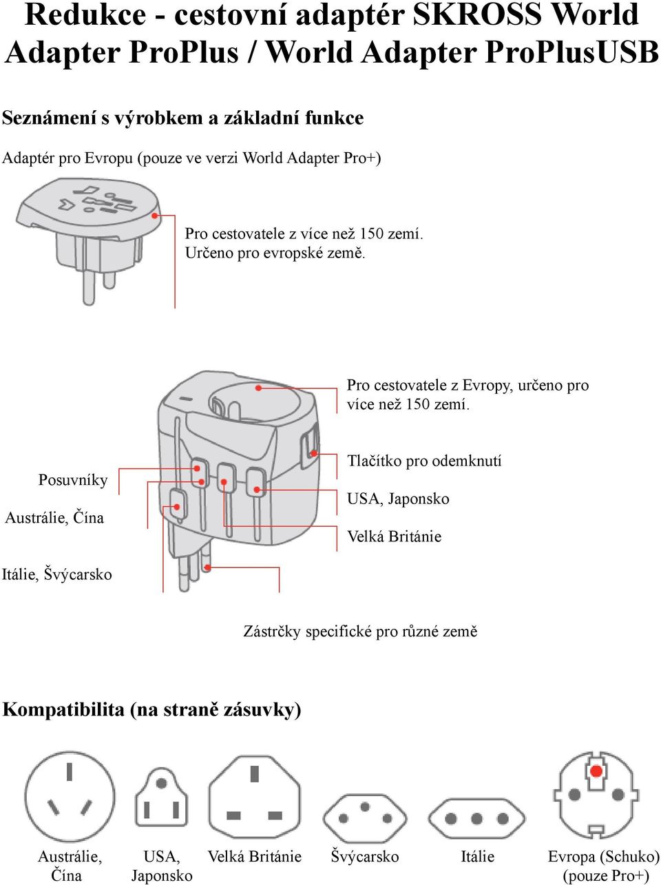 Pro cestovatele z Evropy, určeno pro více než 150 zemí.