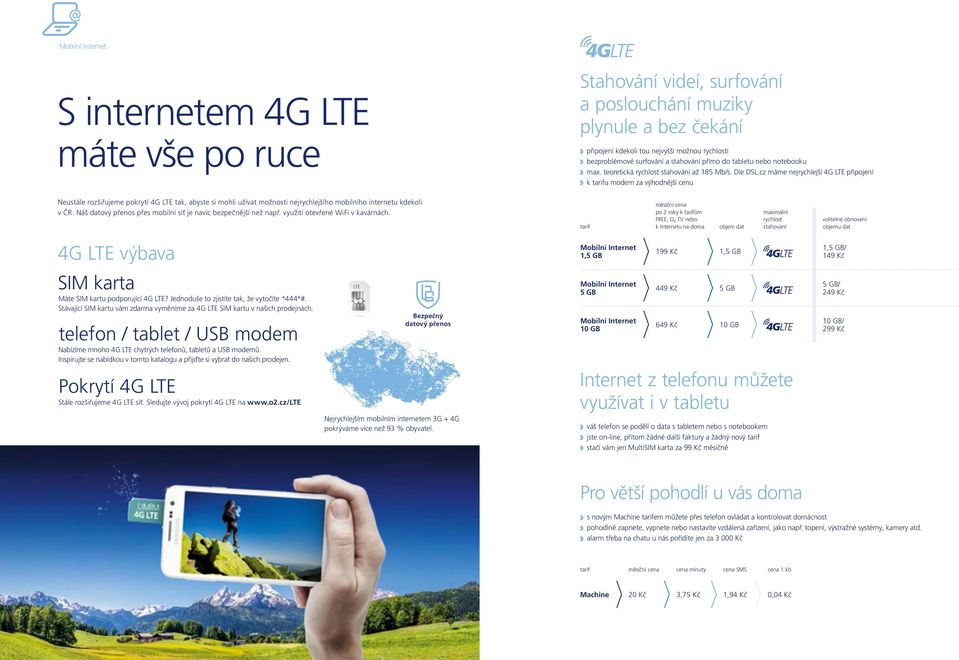 cz máme nejrychlejší 4G LTE připojení k tarifu modem za výhodnější cenu Neustále rozšiřujeme pokrytí 4G LTE tak, abyste si mohli užívat možnosti nejrychlejšího mobilního internetu kdekoli v ČR.