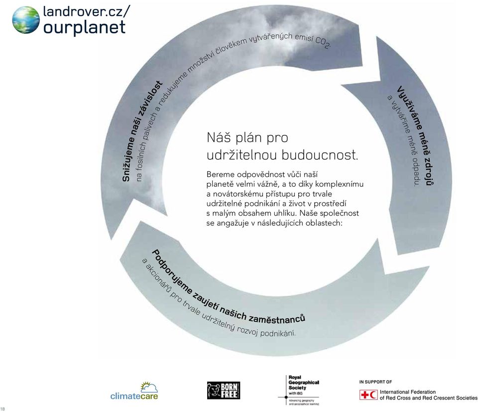 Bereme odpovědnost vůči naší planetě velmi vážně, a to díky komplexnímu a novátorskému přístupu pro trvale udržitelné podnikání a život v prostředí s malým