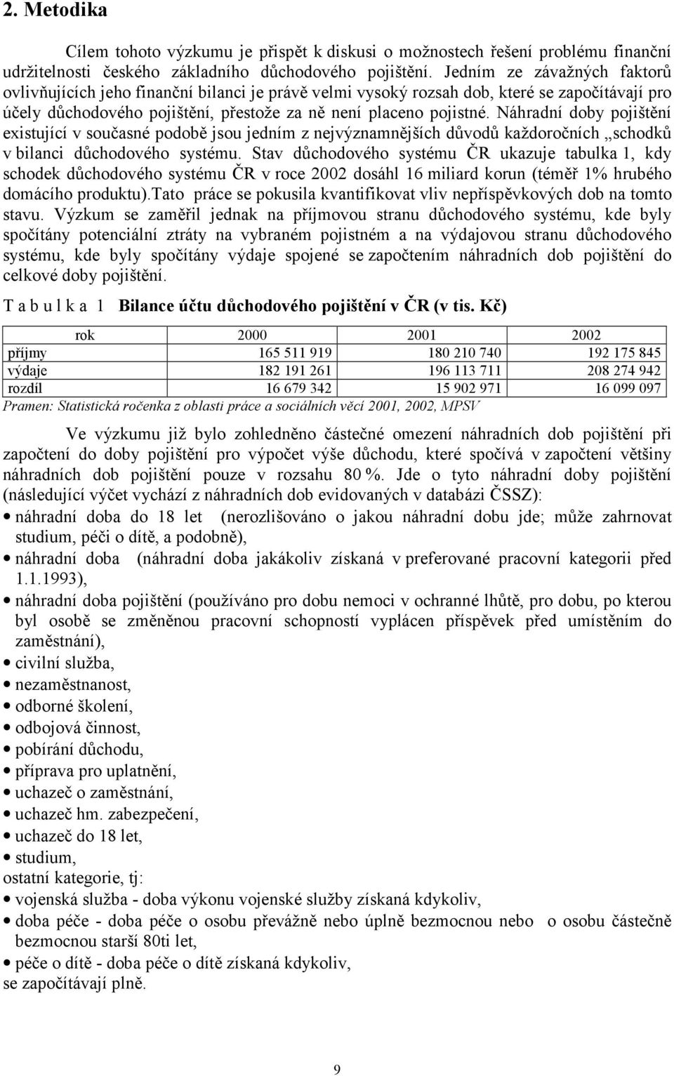 Náhradní doby pojištění existující v současné podobě jsou jedním z nejvýznamnějších důvodů každoročních schodků v bilanci důchodového systému.