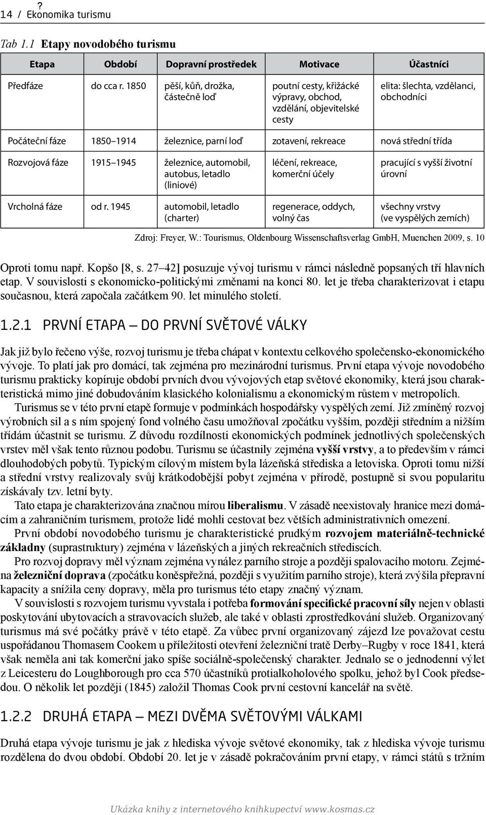 rekreace nová střední třída Rozvojová fáze 1915 1945 železnice, automobil, autobus, letadlo (liniové) Vrcholná fáze od r.