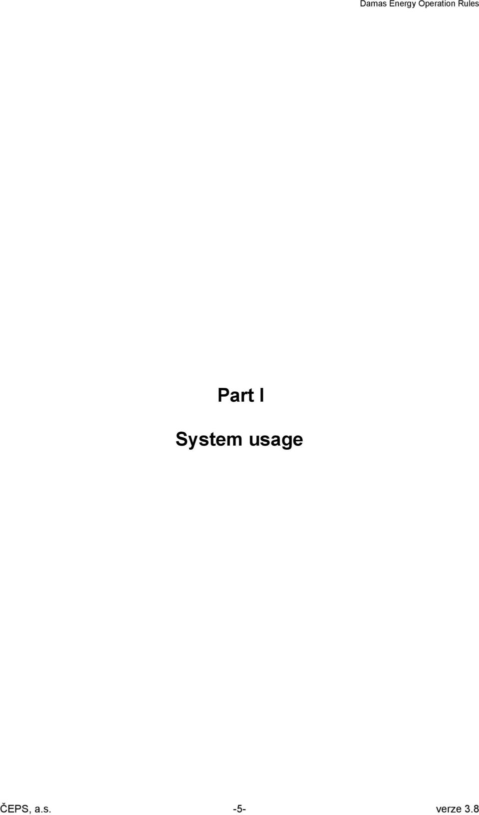 Part I System