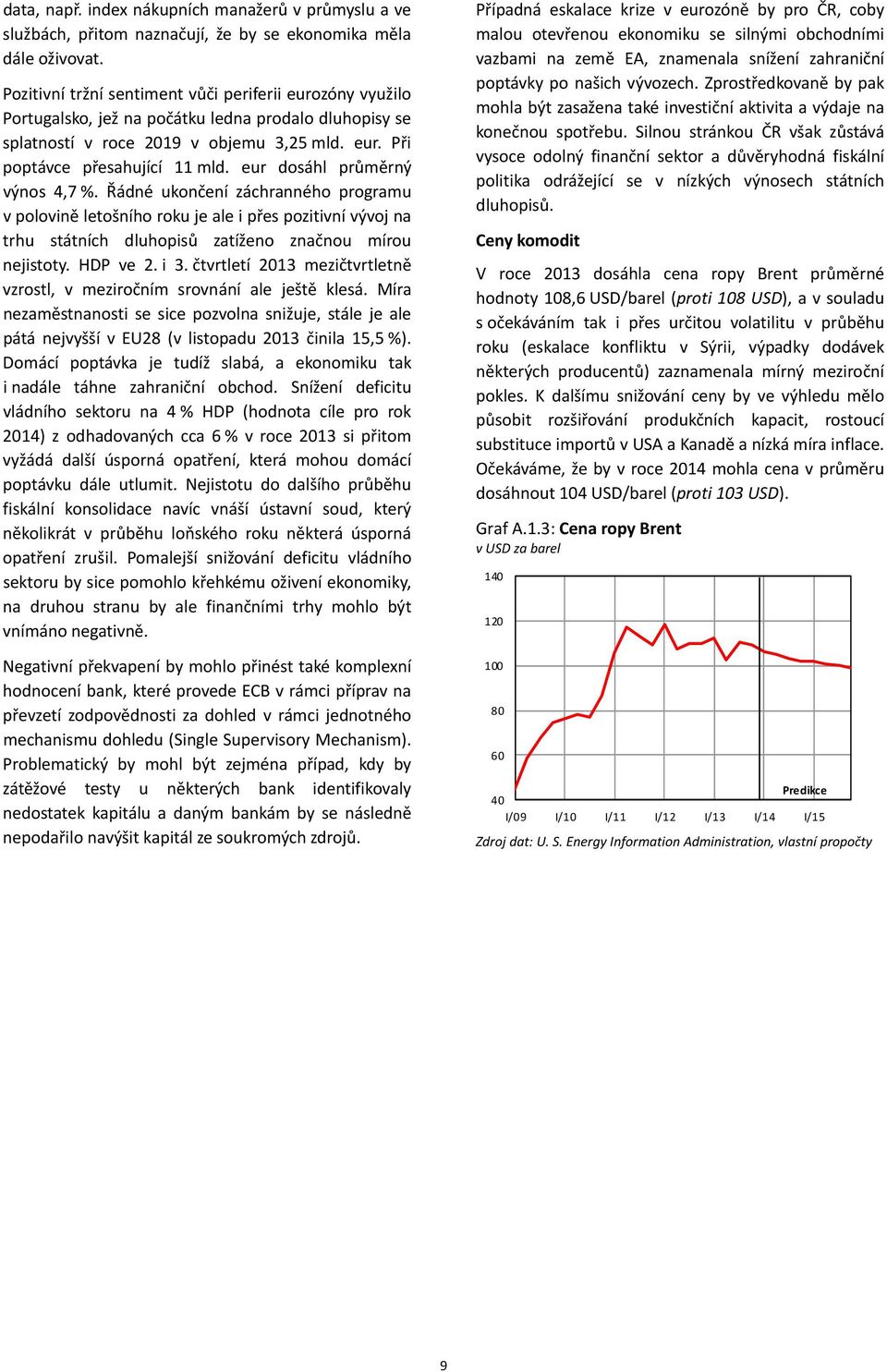 eur dosáhl průměrný výnos 4,7 %. Řádné ukončení záchranného programu v polovině letošního roku je ale i přes pozitivní vývoj na trhu státních dluhopisů zatíženo značnou mírou nejistoty. HDP ve 2. i 3.