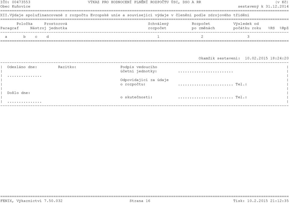 změnách počátku roku %RS %RpZ ----------------------------------------------------------------------------------------------------------------------------- a b c d 1 2 3 Okamžik sestavení: 10.02.