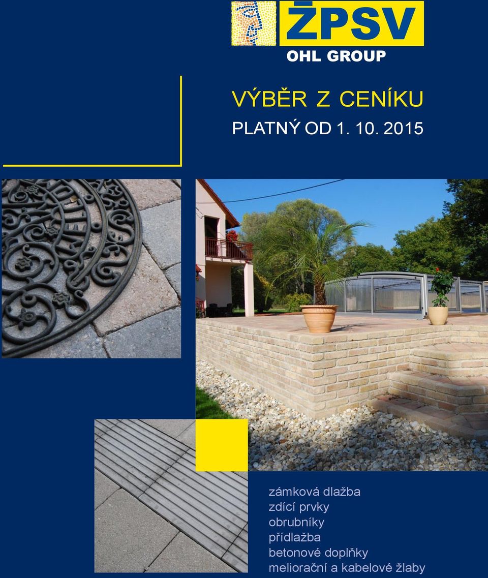 obrubníky přídlažba betonové