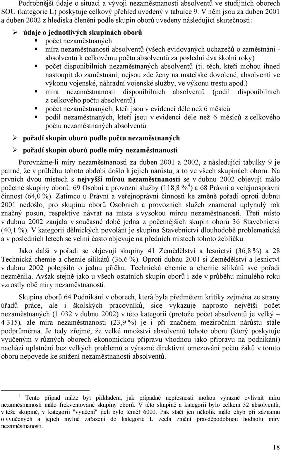 (všech evidovaných uchazečů o zaměstnání - absolventů k celkovému počtu absolventů za poslední dva školní roky) počet disponibilních nezaměstnaných absolventů (tj.