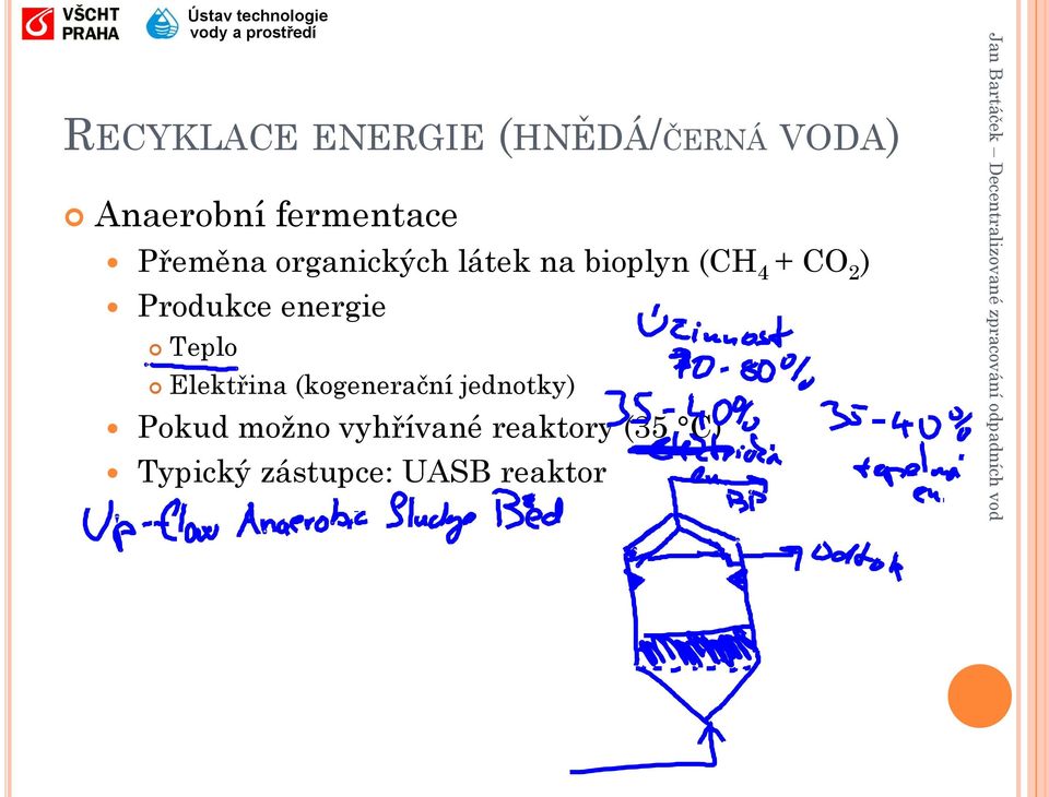 Produkce energie Teplo Elektřina (kogenerační jednotky)