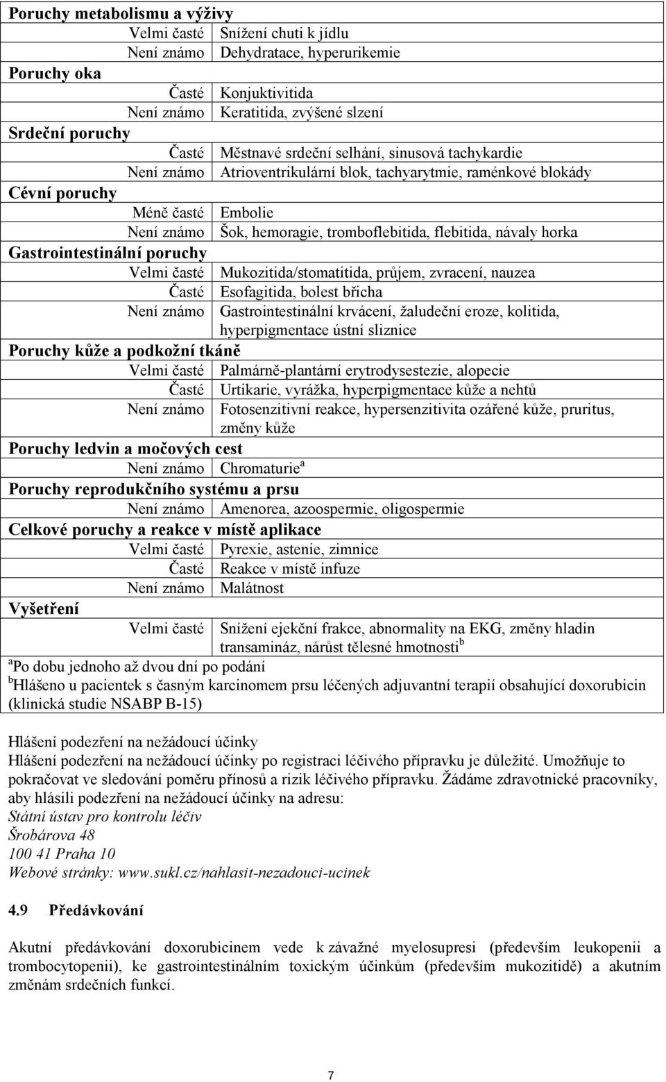 flebitida, návaly horka Gastrointestinální poruchy Velmi časté Mukozitida/stomatitida, průjem, zvracení, nauzea Časté Esofagitida, bolest břicha Není známo Gastrointestinální krvácení, žaludeční