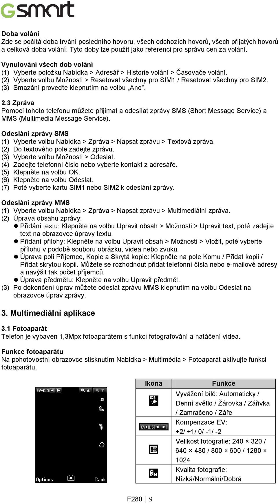 (3) Smazání proveďte klepnutím na volbu Ano. 2.3 Zpráva Pomocí tohoto telefonu můžete přijímat a odesílat zprávy SMS (Short Message Service) a MMS (Multimedia Message Service).