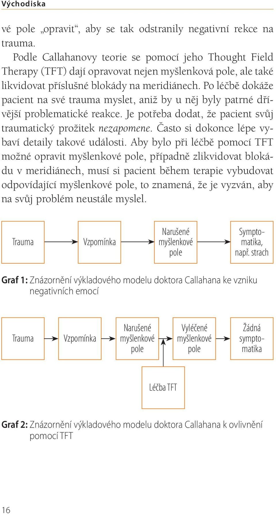 Po léčbě dokáže pacient na své trauma myslet, aniž by u něj byly patrné dřívější problematické reakce. Je potřeba dodat, že pacient svůj traumatický prožitek nezapomene.