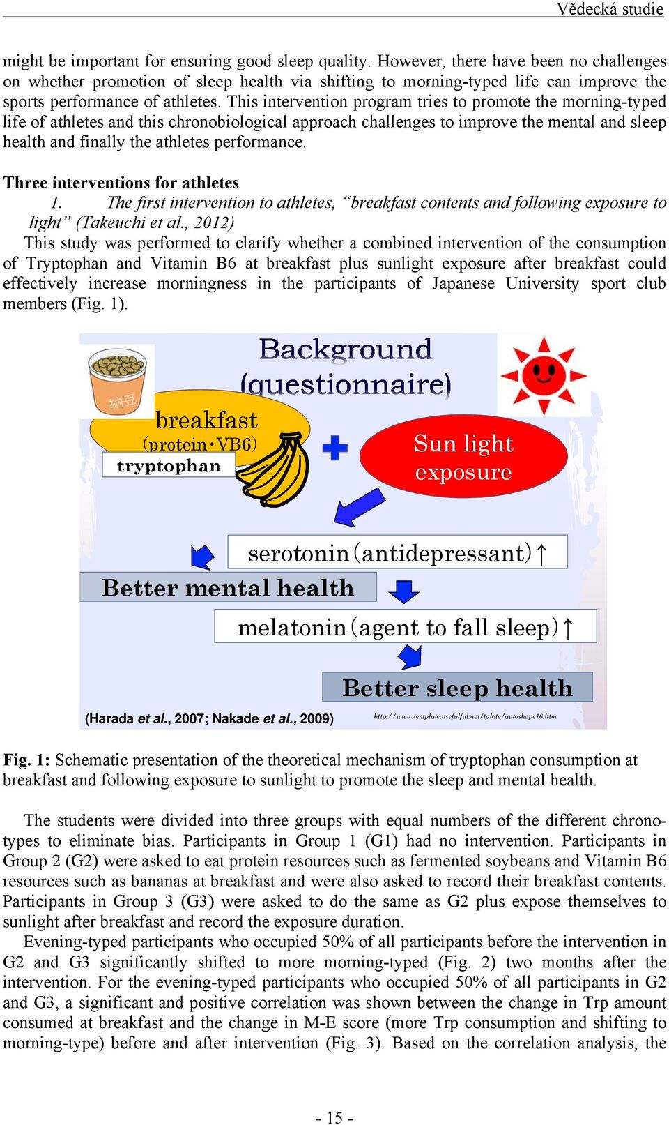 This intervention program tries to promote the morning-typed life of athletes and this chronobiological approach challenges to improve the mental and sleep health and finally the athletes performance.