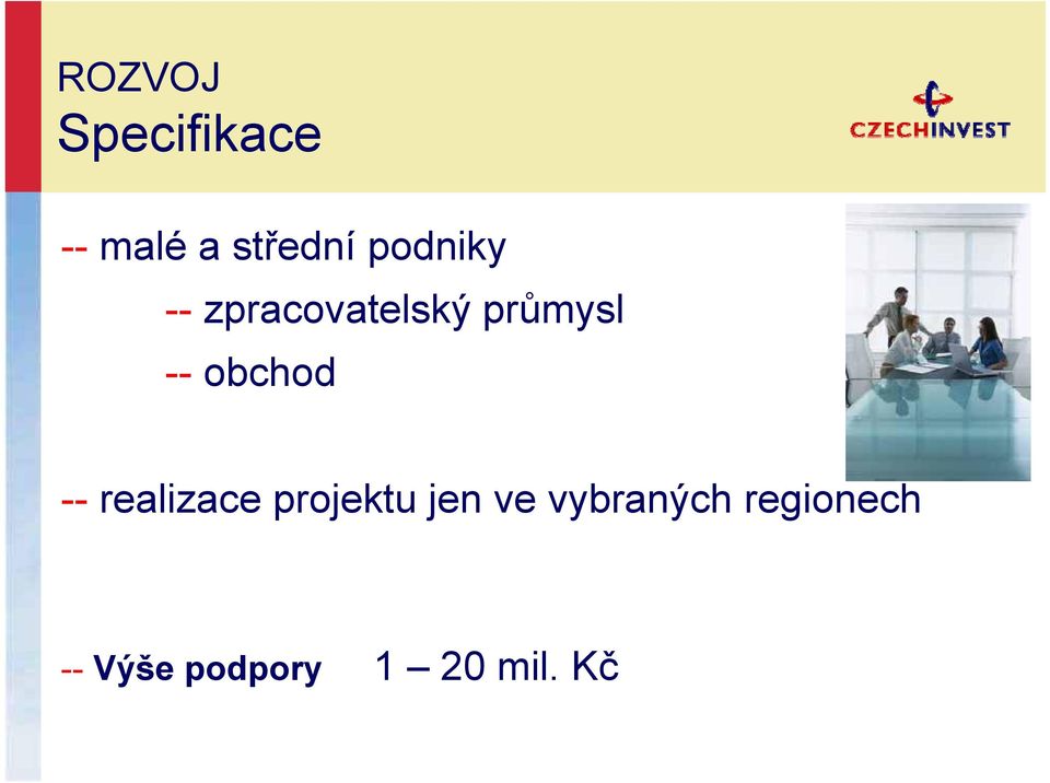 obchod -- realizace projektu jen ve