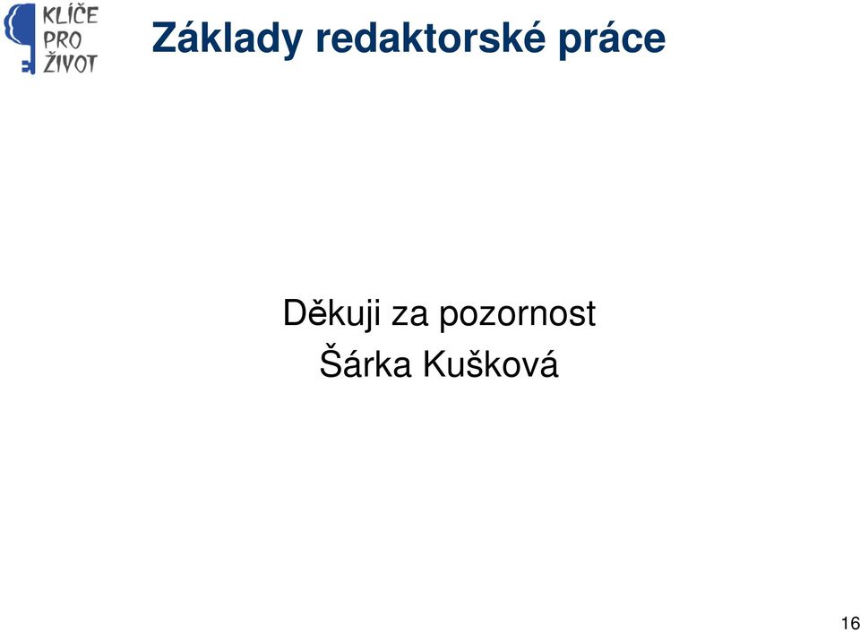 práce Děkuji za