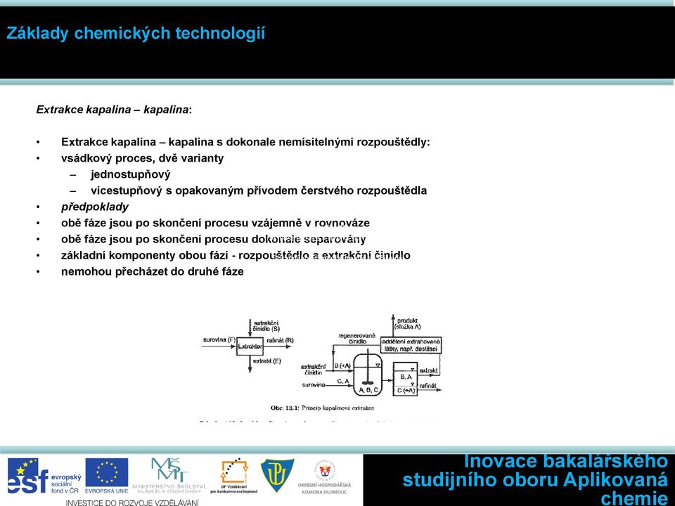 Kinetika rovnováze filtrace: obě fáze jsou po skončení procesu dokonale rychlost filtrace separovány = hybná síla / odpor filtru